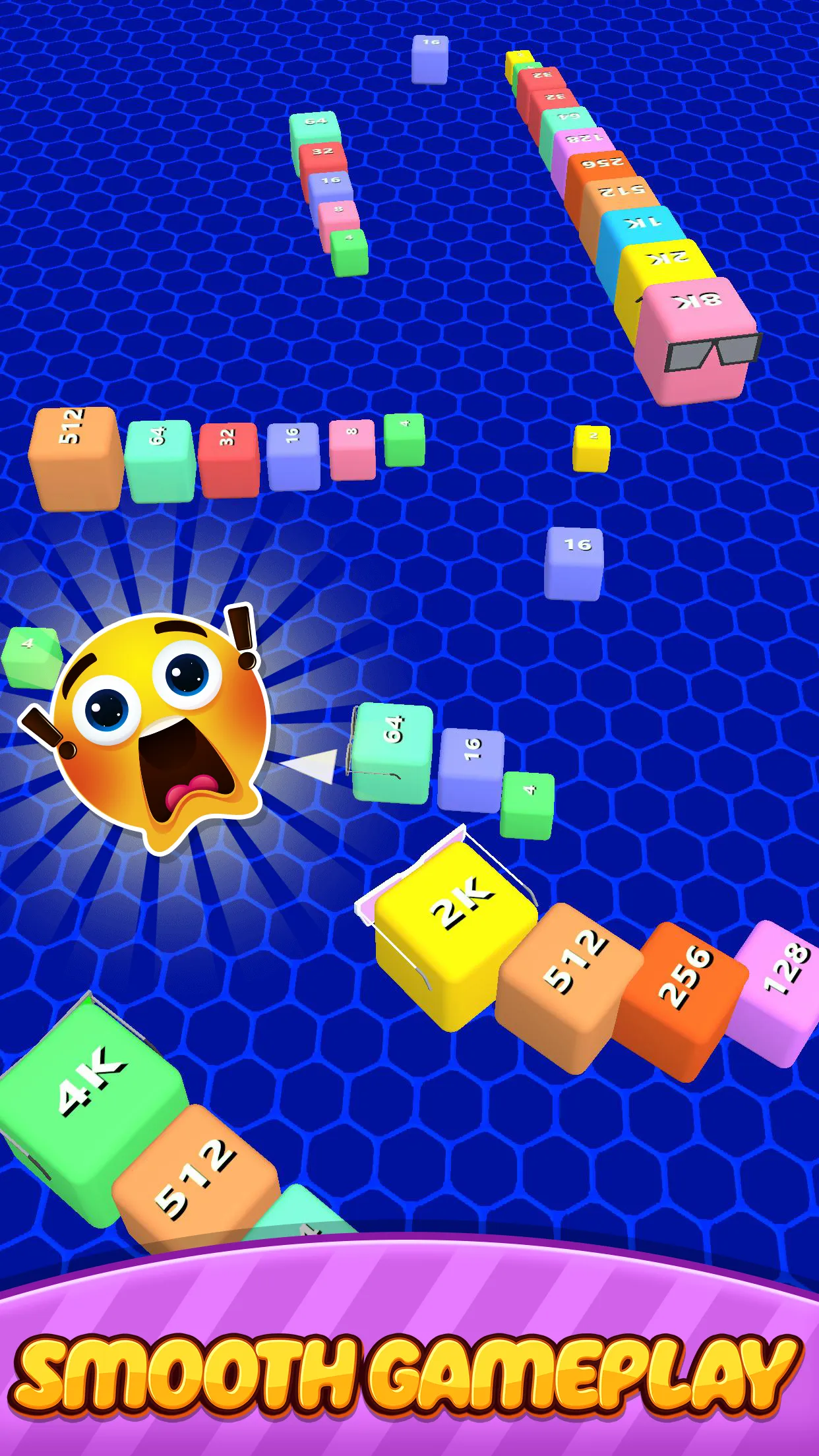 2048 Snake : Number Cube Snake | Indus Appstore | Screenshot