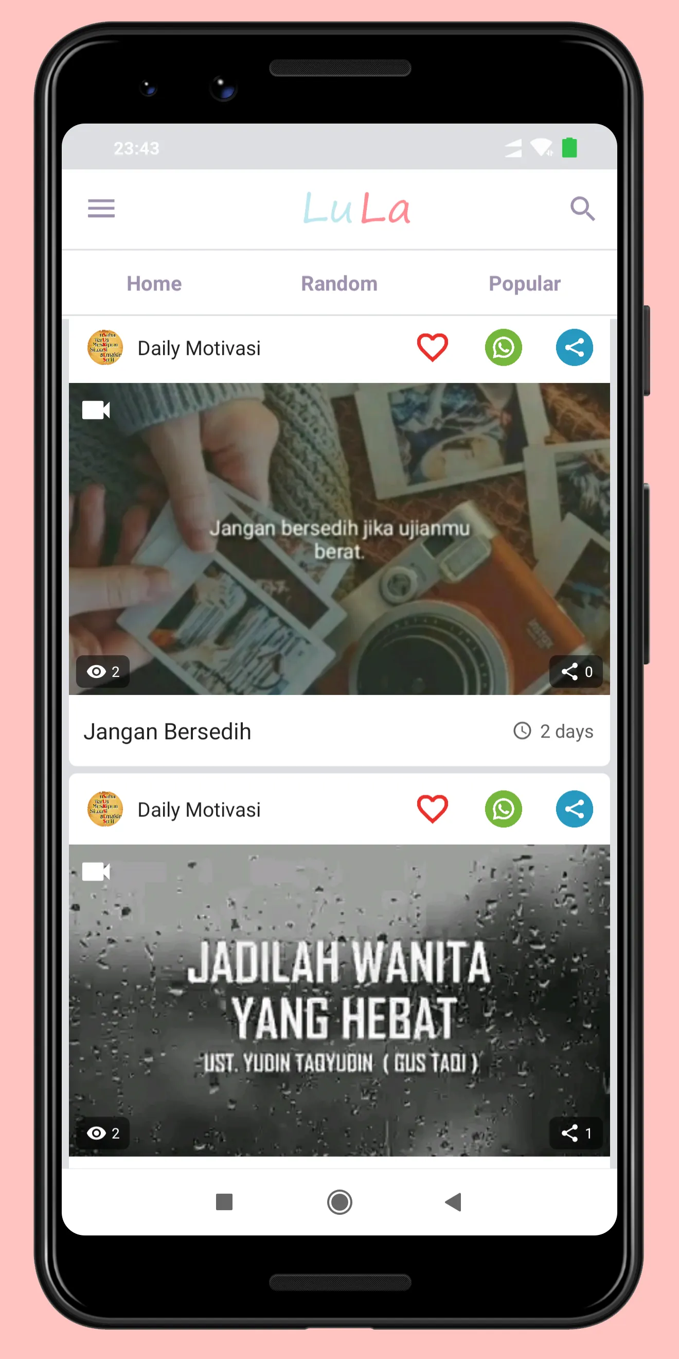 LuLa Status Video WA Indonesia | Indus Appstore | Screenshot