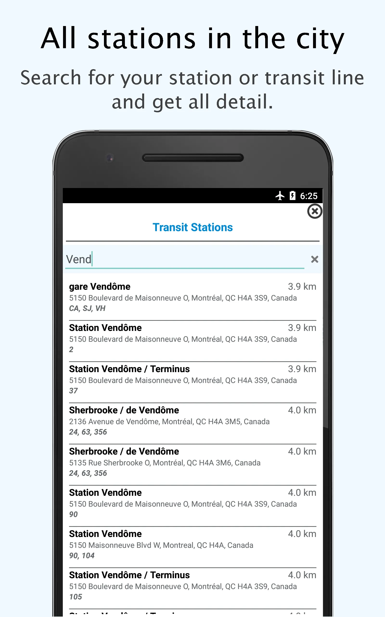 Montreal STM departures & maps | Indus Appstore | Screenshot