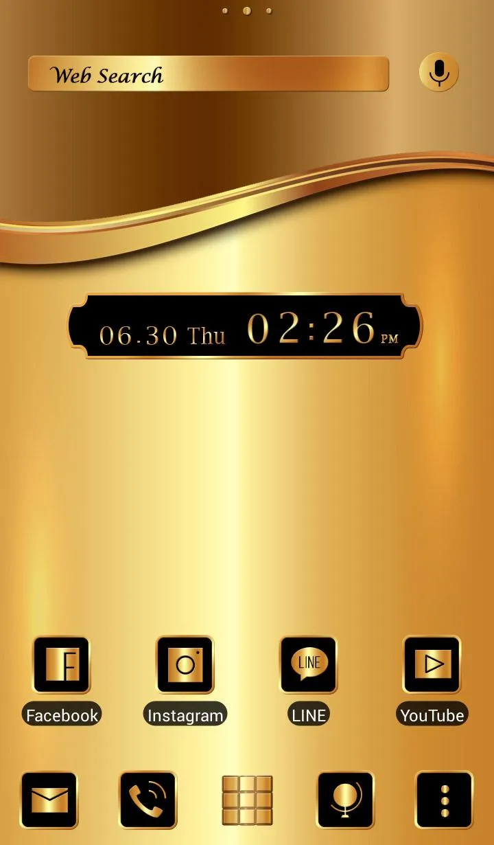 Gold +HOME Theme | Indus Appstore | Screenshot