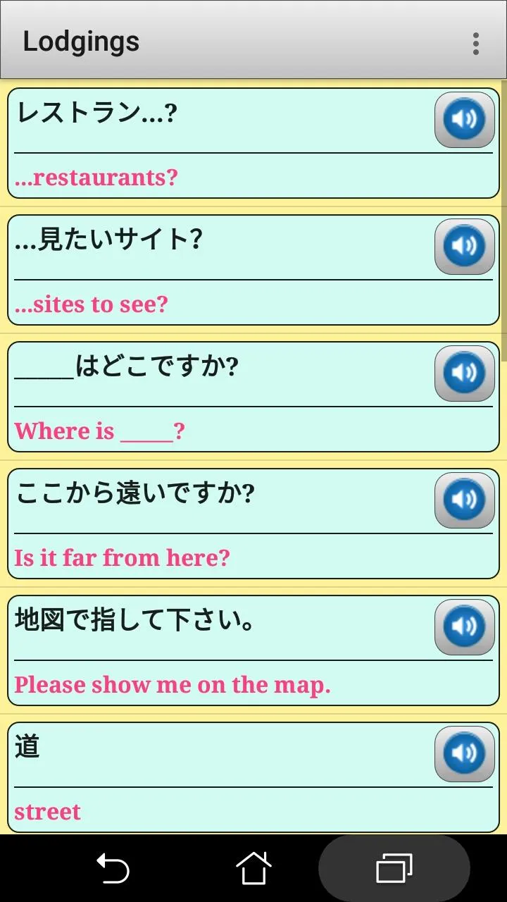 Japanese phrasebook and phrase | Indus Appstore | Screenshot