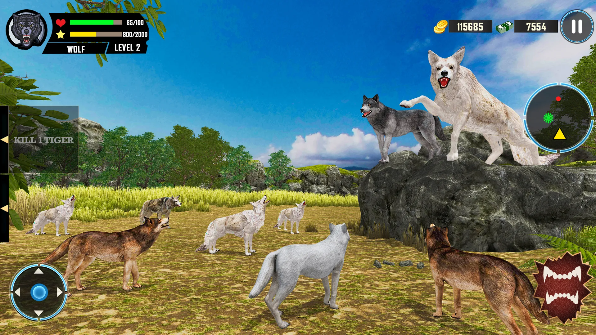 Wild Wolf Simulator Games | Indus Appstore | Screenshot