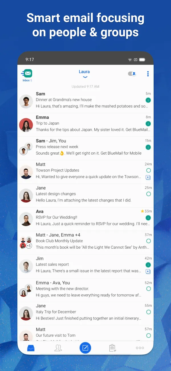 Email Blue Mail - Calendar | Indus Appstore | Screenshot