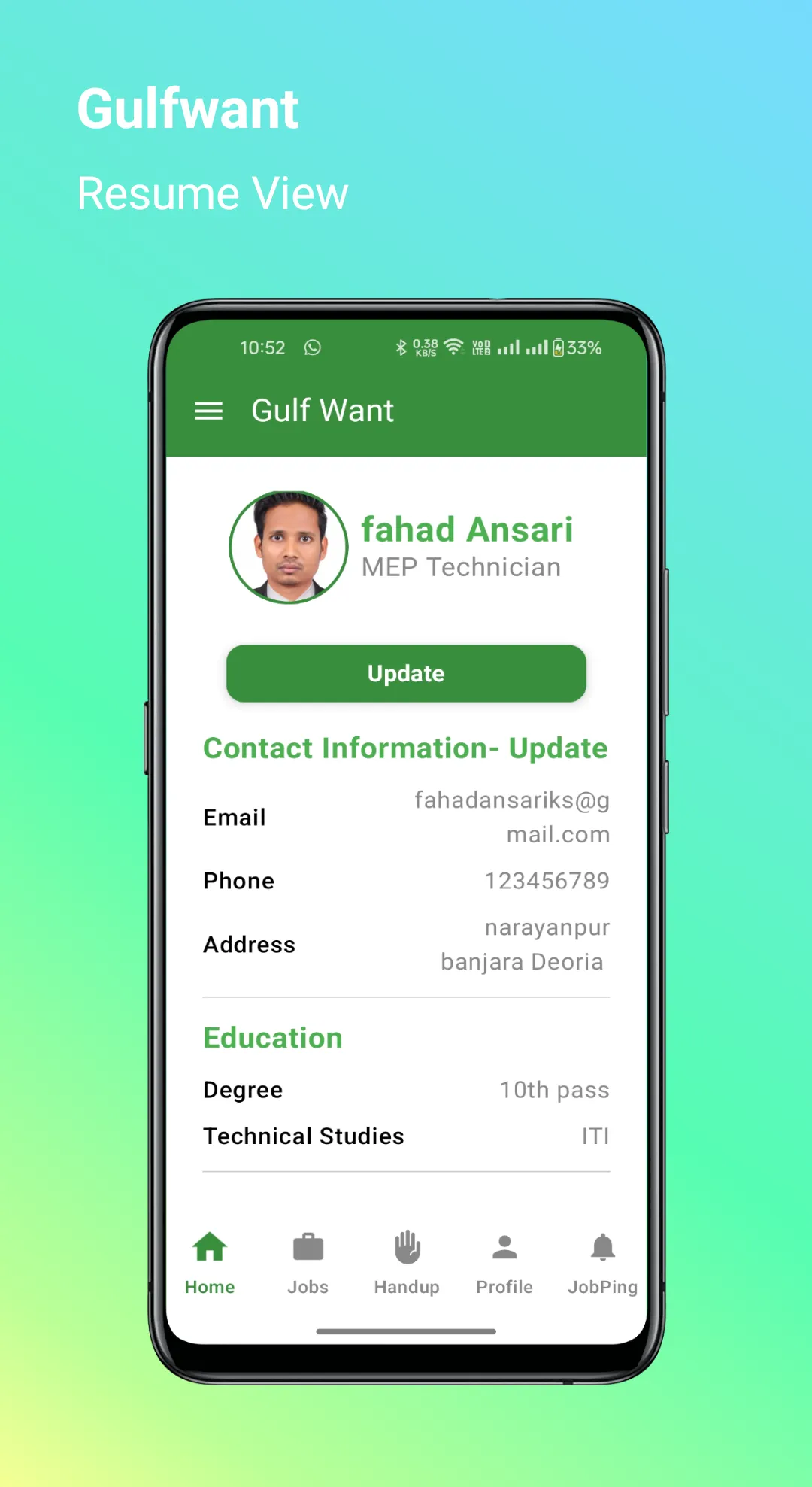 Gulfwant : For Gulf jobs | Indus Appstore | Screenshot