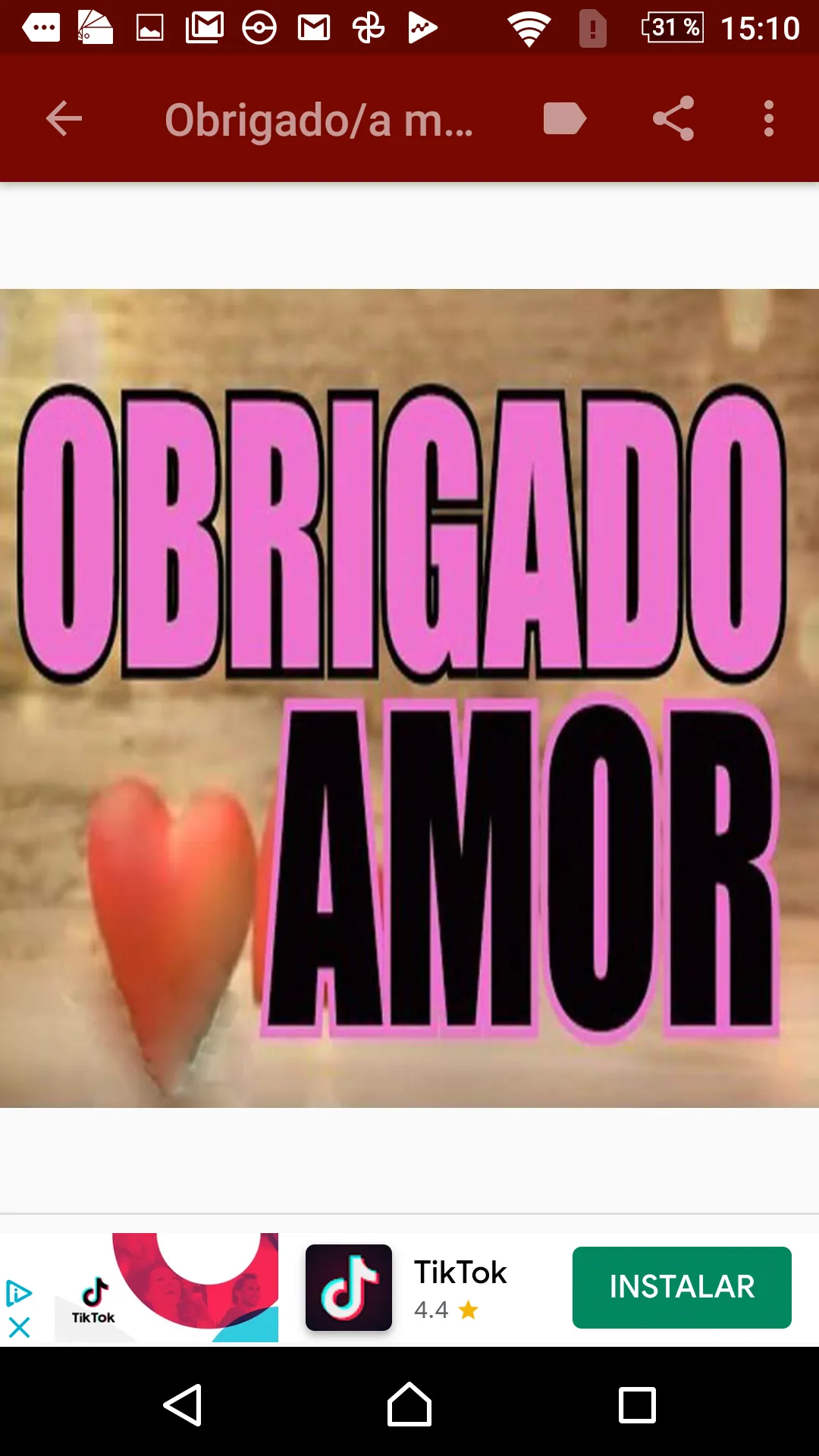 MUITO OBRIGADA/O AMOR | Indus Appstore | Screenshot