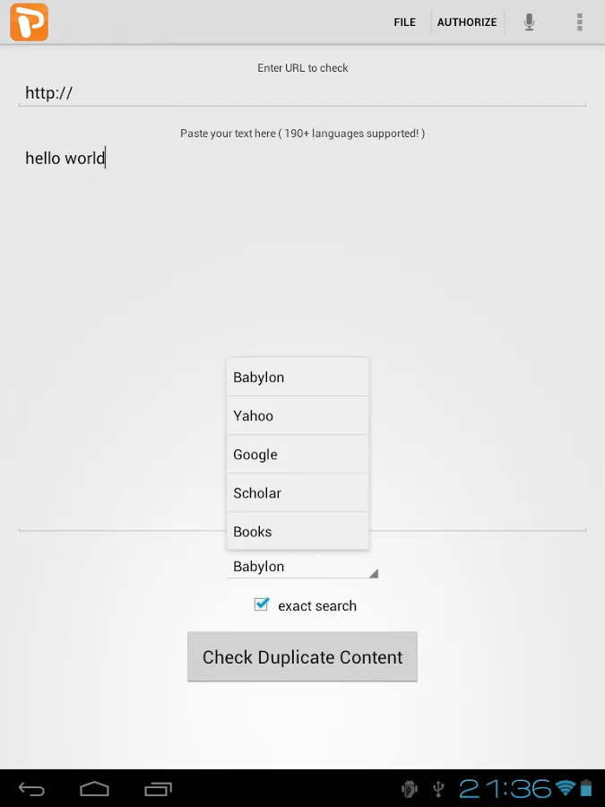 Plagiarism Checker | Indus Appstore | Screenshot