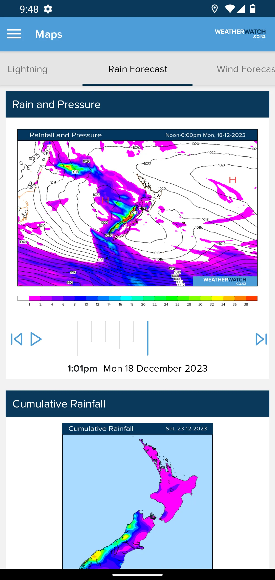 WeatherWatch | Indus Appstore | Screenshot