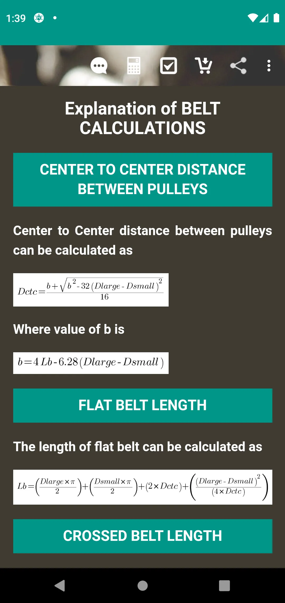 Pulley Calculator | Indus Appstore | Screenshot