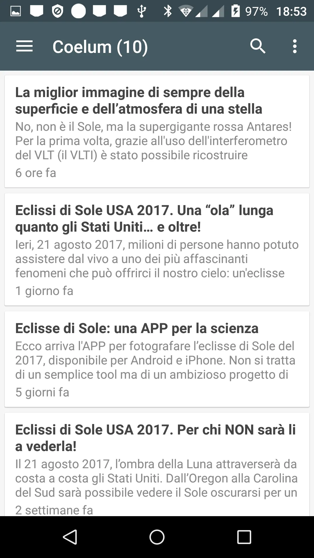 Astronomia Notizie | Indus Appstore | Screenshot