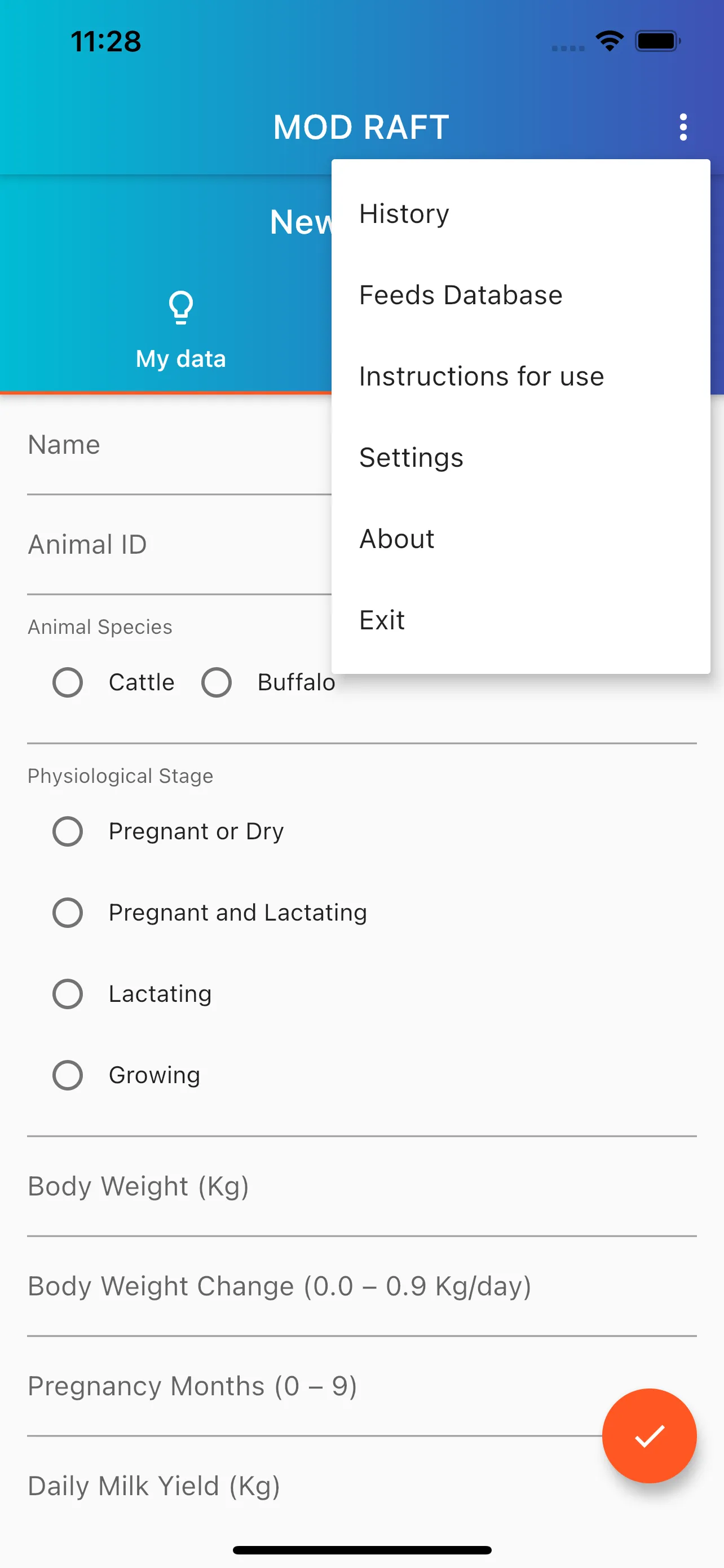 MOD Ration Formulation Tool | Indus Appstore | Screenshot