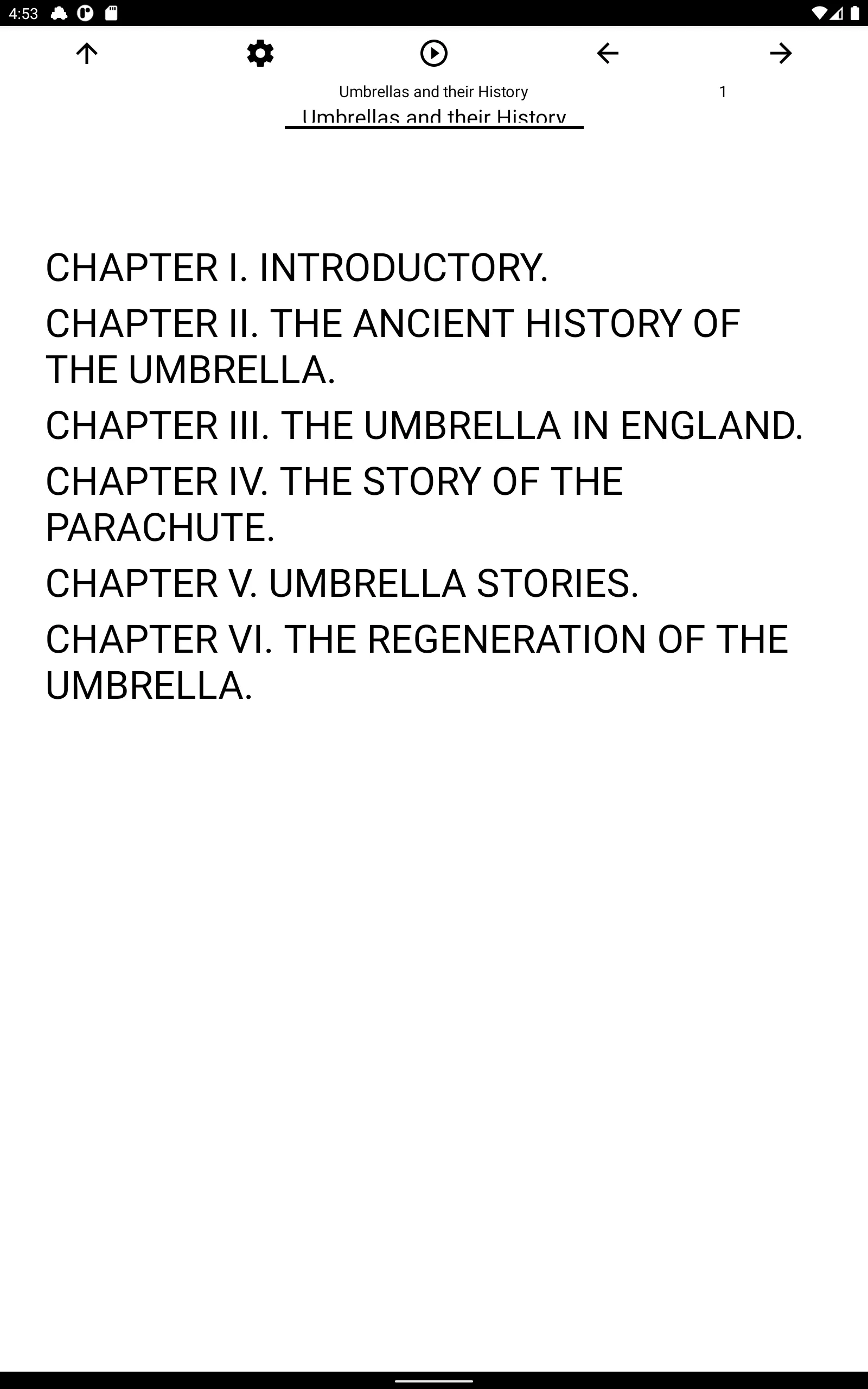 Book, Umbrellas and their Hist | Indus Appstore | Screenshot