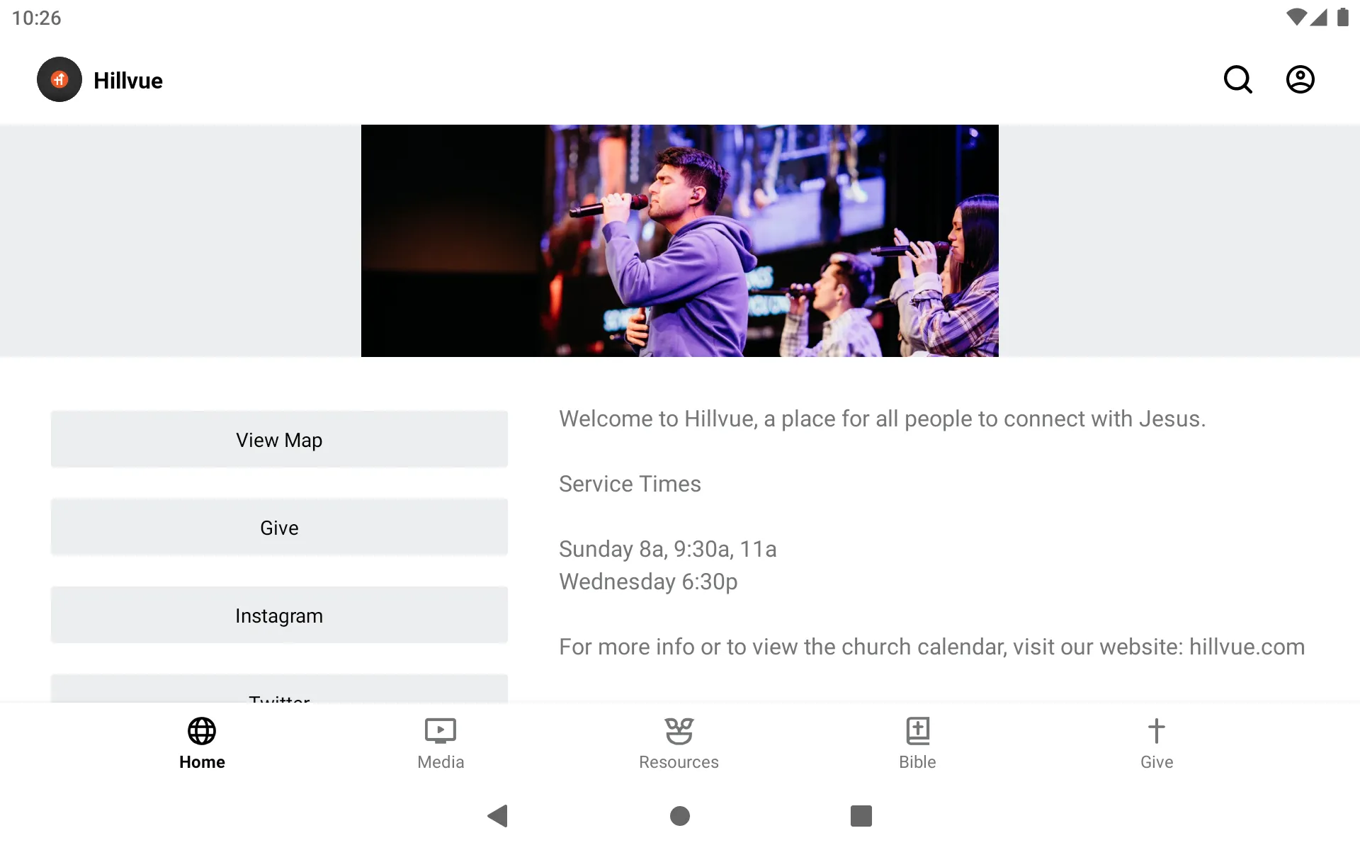 Hillvue Heights Church | Indus Appstore | Screenshot