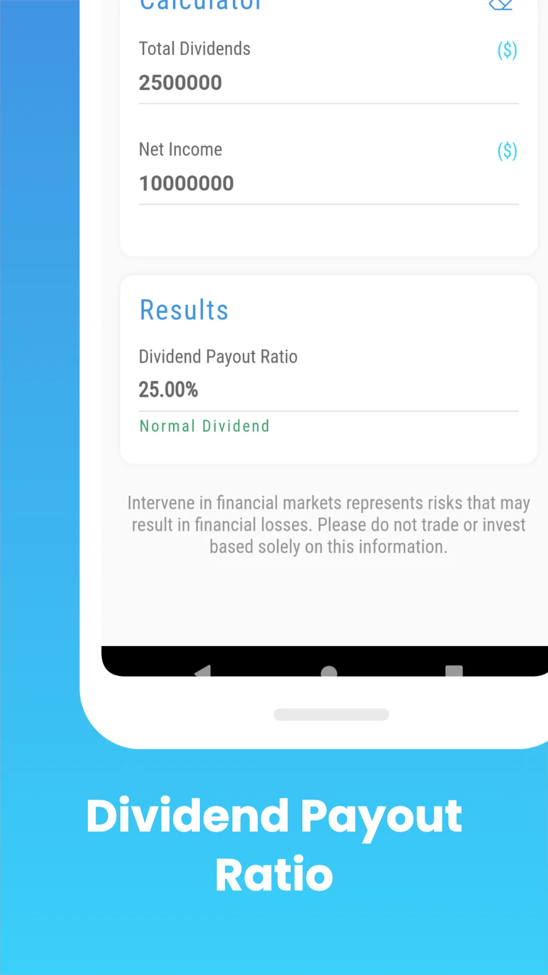 Dividend Calculators | Indus Appstore | Screenshot