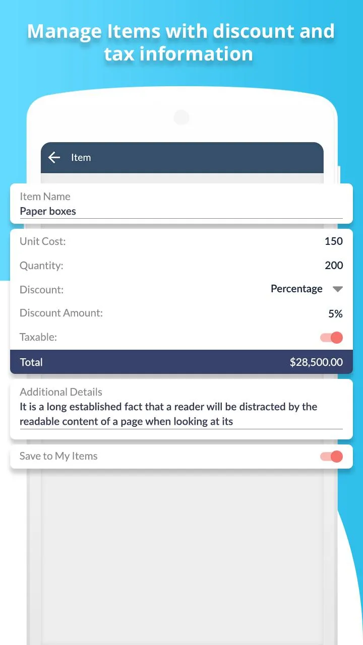 Invoice Generator and Estimate | Indus Appstore | Screenshot