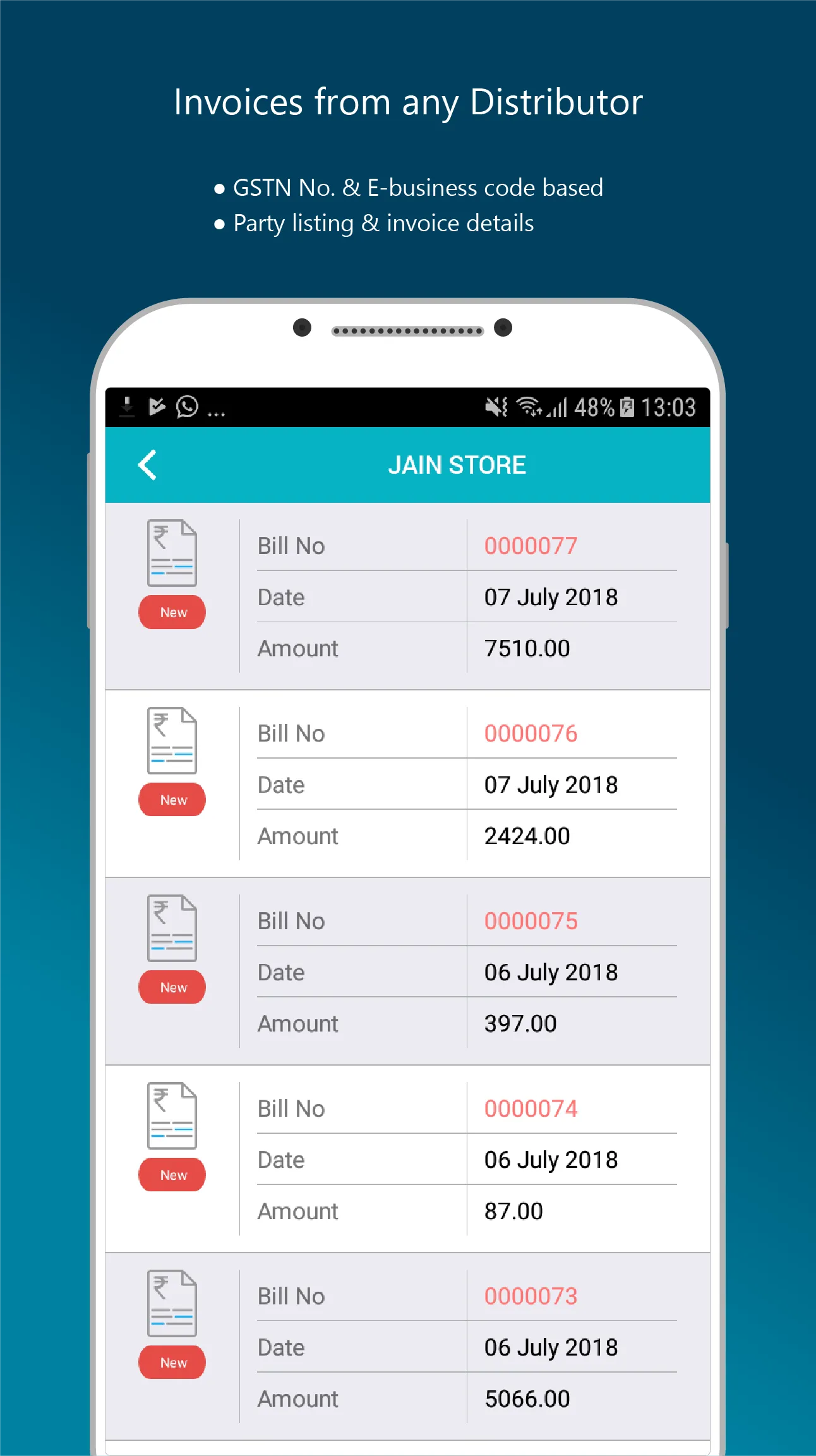 eRetail - B2B Order & Payment | Indus Appstore | Screenshot