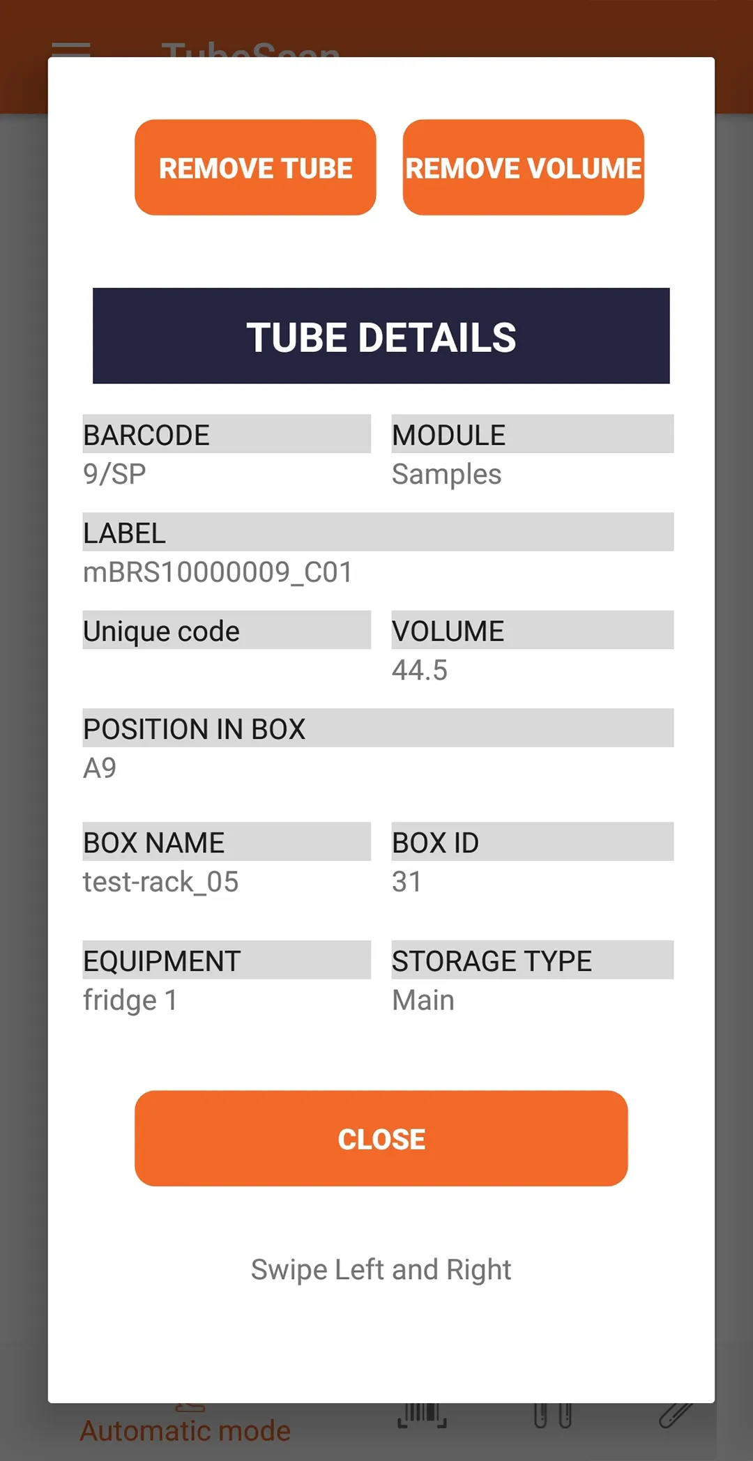 LabCollector TubeScan | Indus Appstore | Screenshot