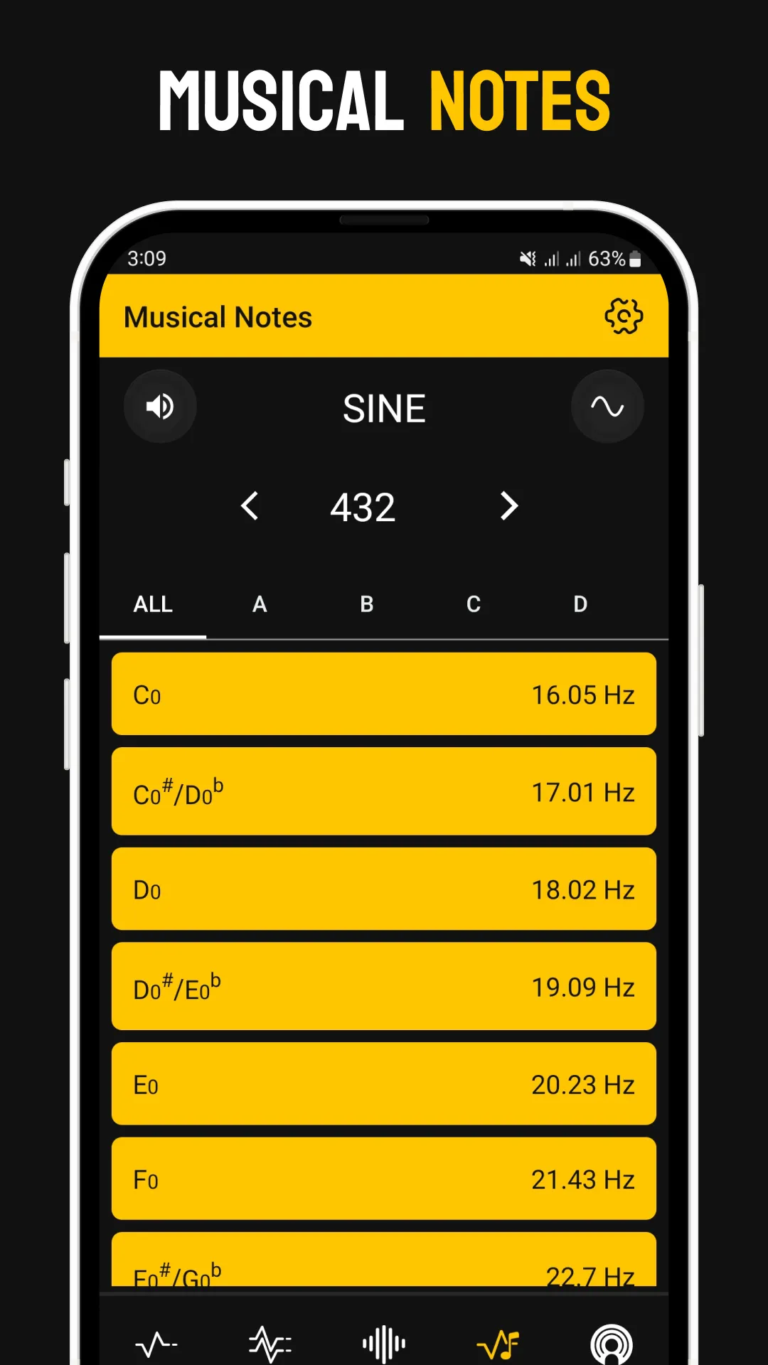 Hz Frequency Sound Generator | Indus Appstore | Screenshot