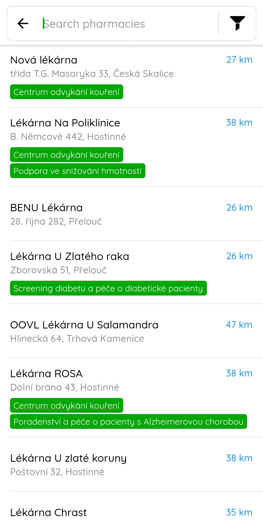 Czech Pharmacies | Indus Appstore | Screenshot