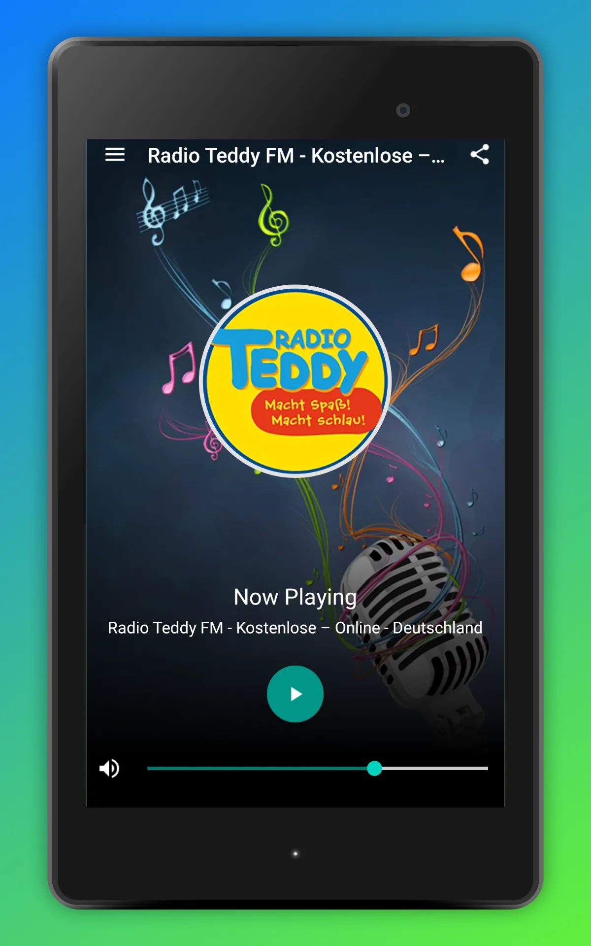 Radio Teddy App Deutschland | Indus Appstore | Screenshot