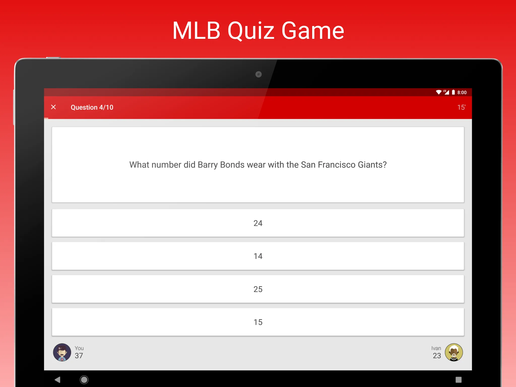 Fan Quiz for MLB | Indus Appstore | Screenshot