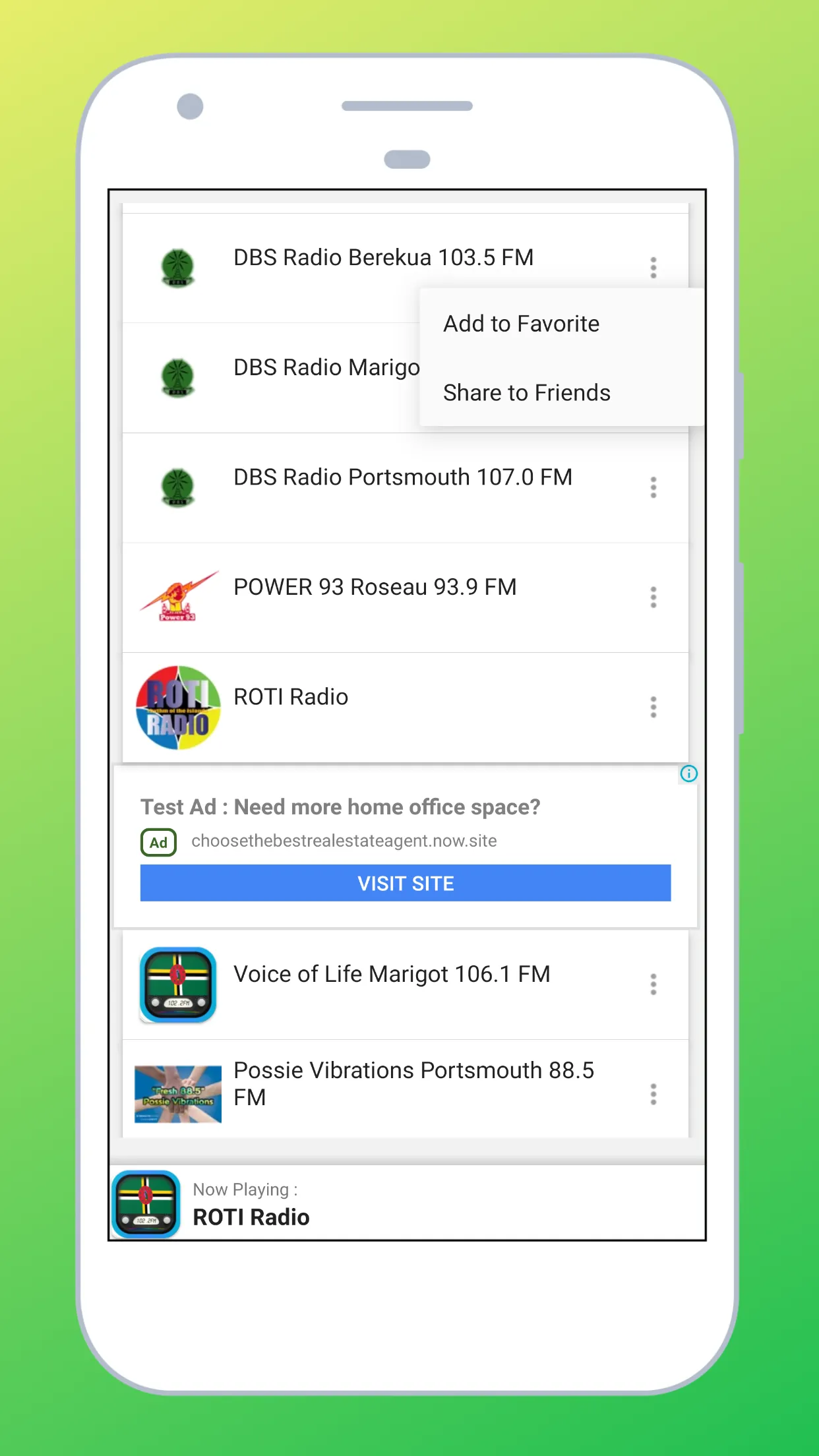 Radio Dominica + Radio Online | Indus Appstore | Screenshot