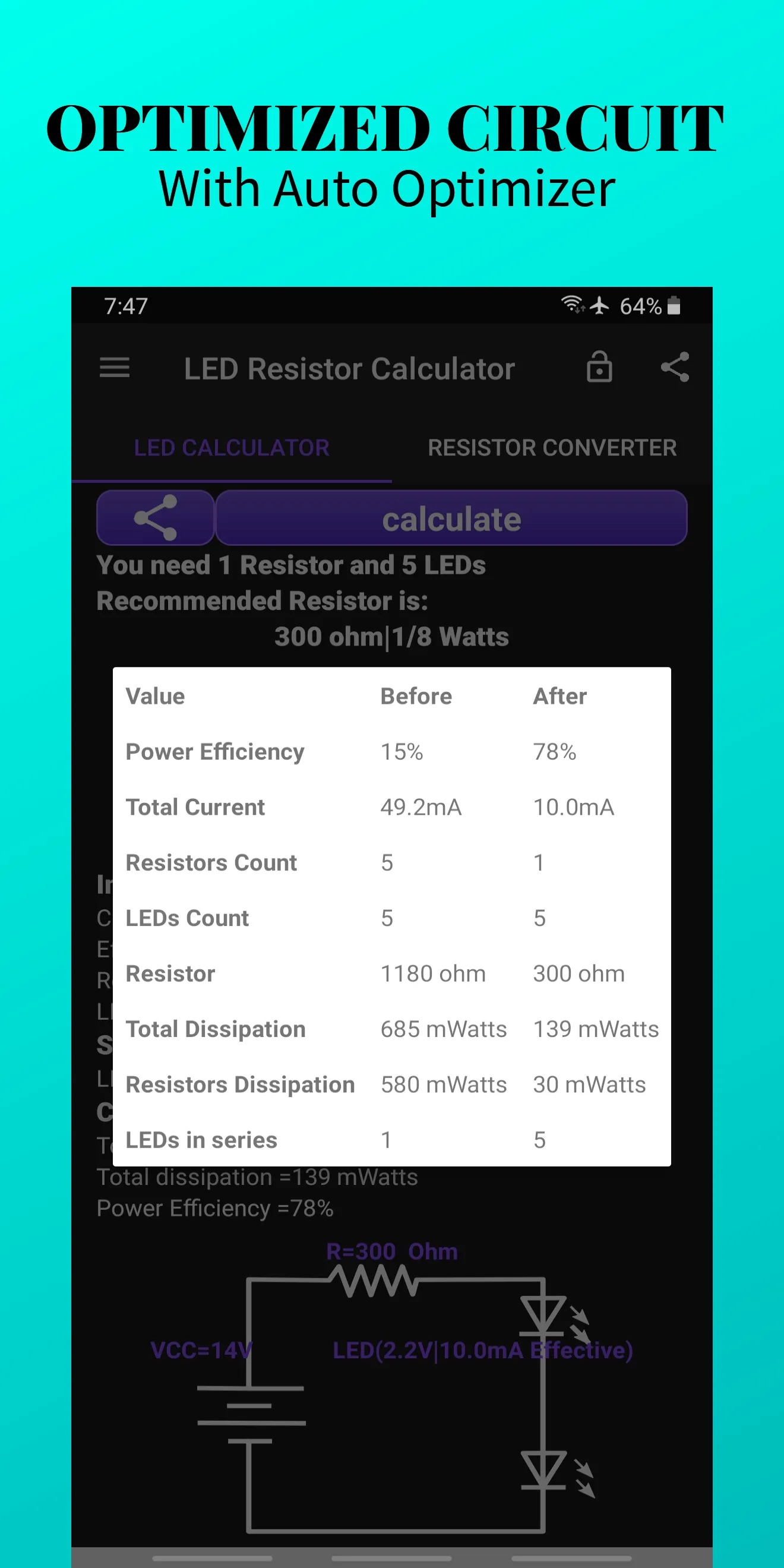 LED Resistor Calculator & SMD | Indus Appstore | Screenshot