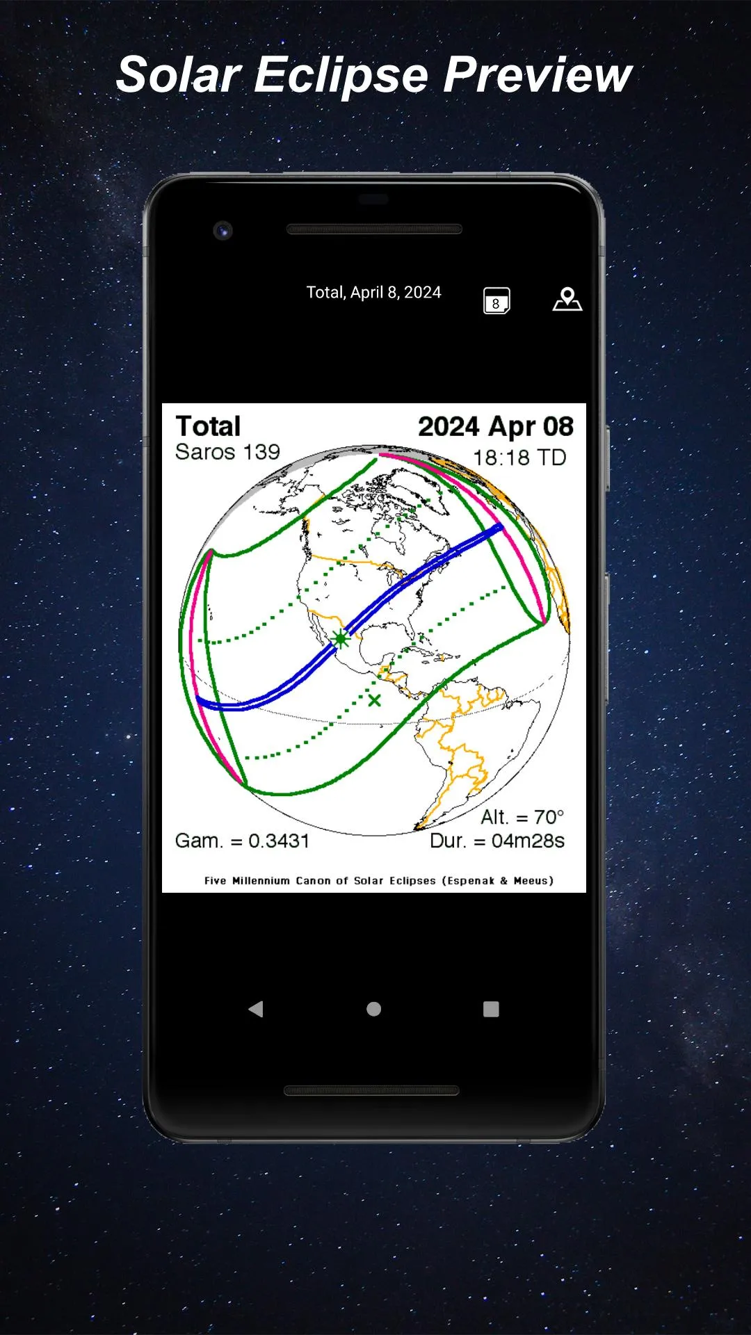 Lunar Phase - Moon Calendar | Indus Appstore | Screenshot