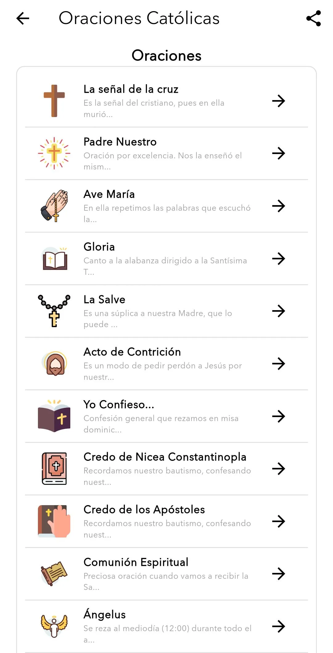 Oraciones Católicas | Indus Appstore | Screenshot