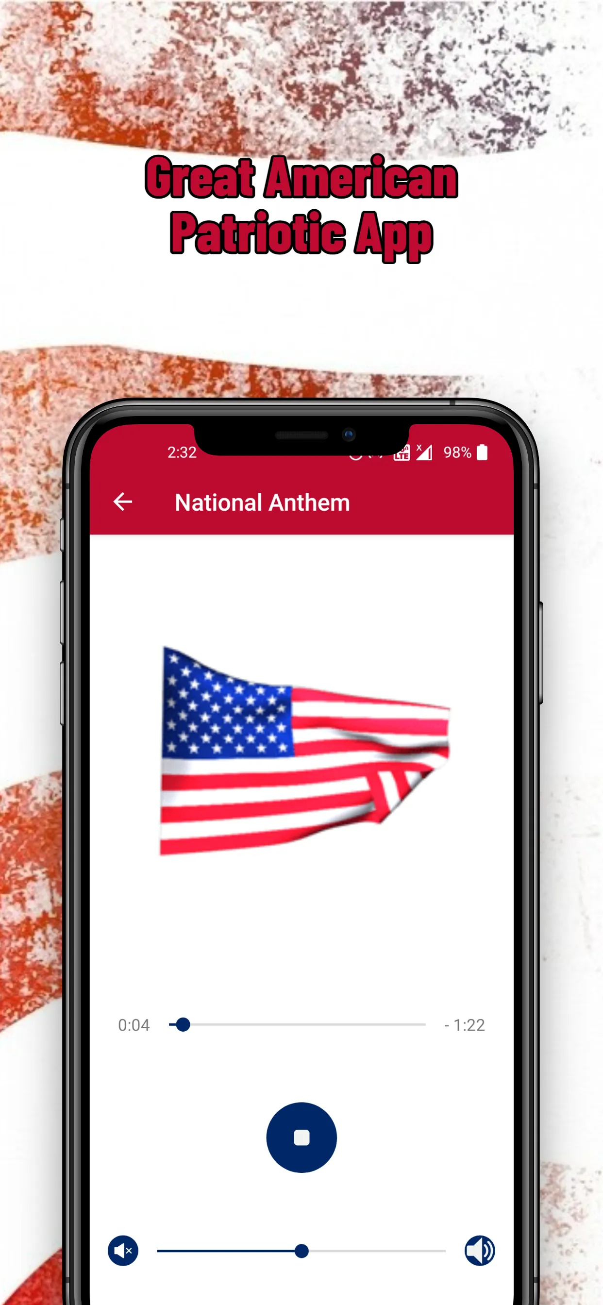 American National Anthem | Indus Appstore | Screenshot