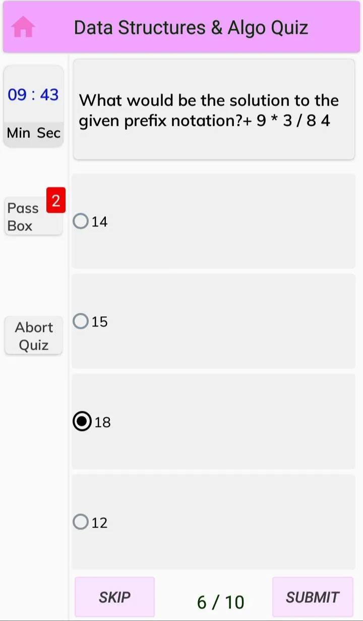 Data Structures MCQs | Indus Appstore | Screenshot