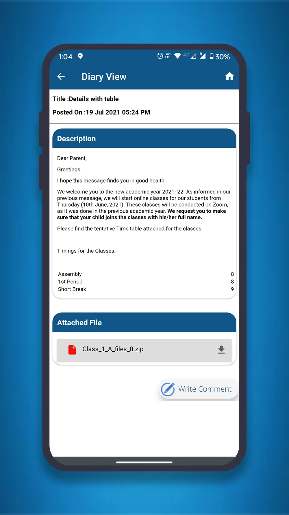 CoolG Parent Connect | Indus Appstore | Screenshot