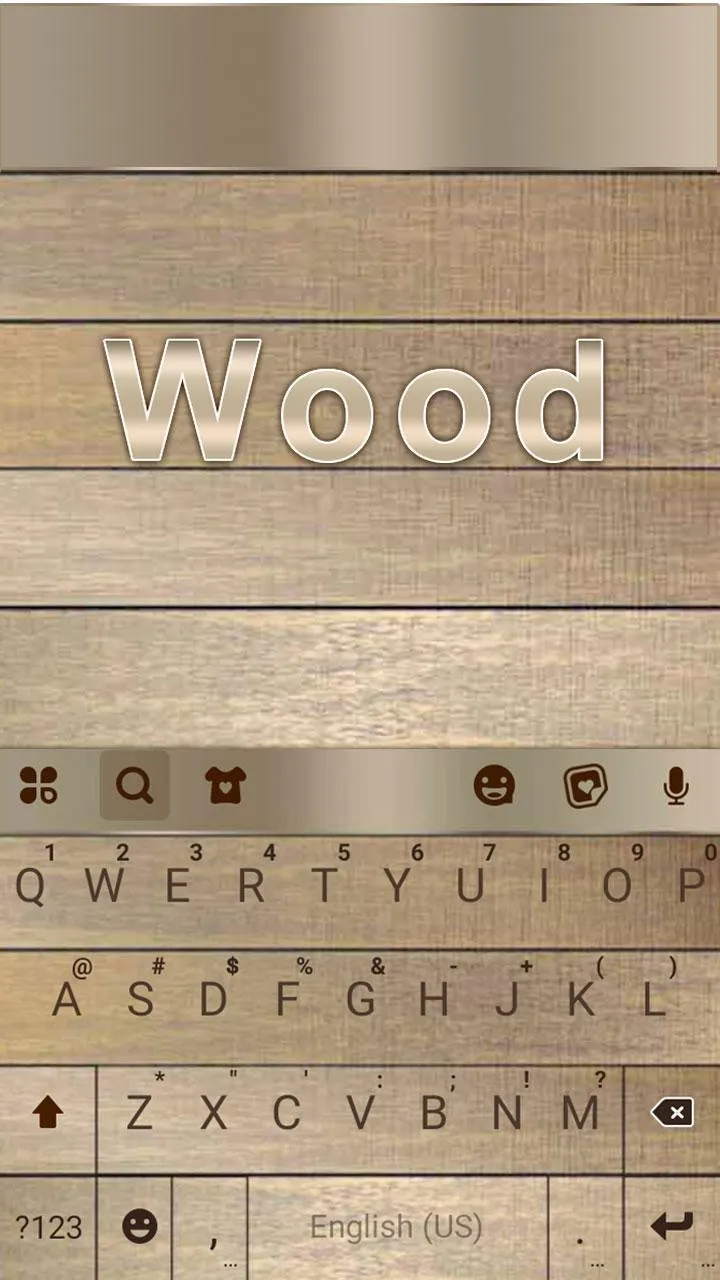 Wood SMS Keyboard Theme | Indus Appstore | Screenshot