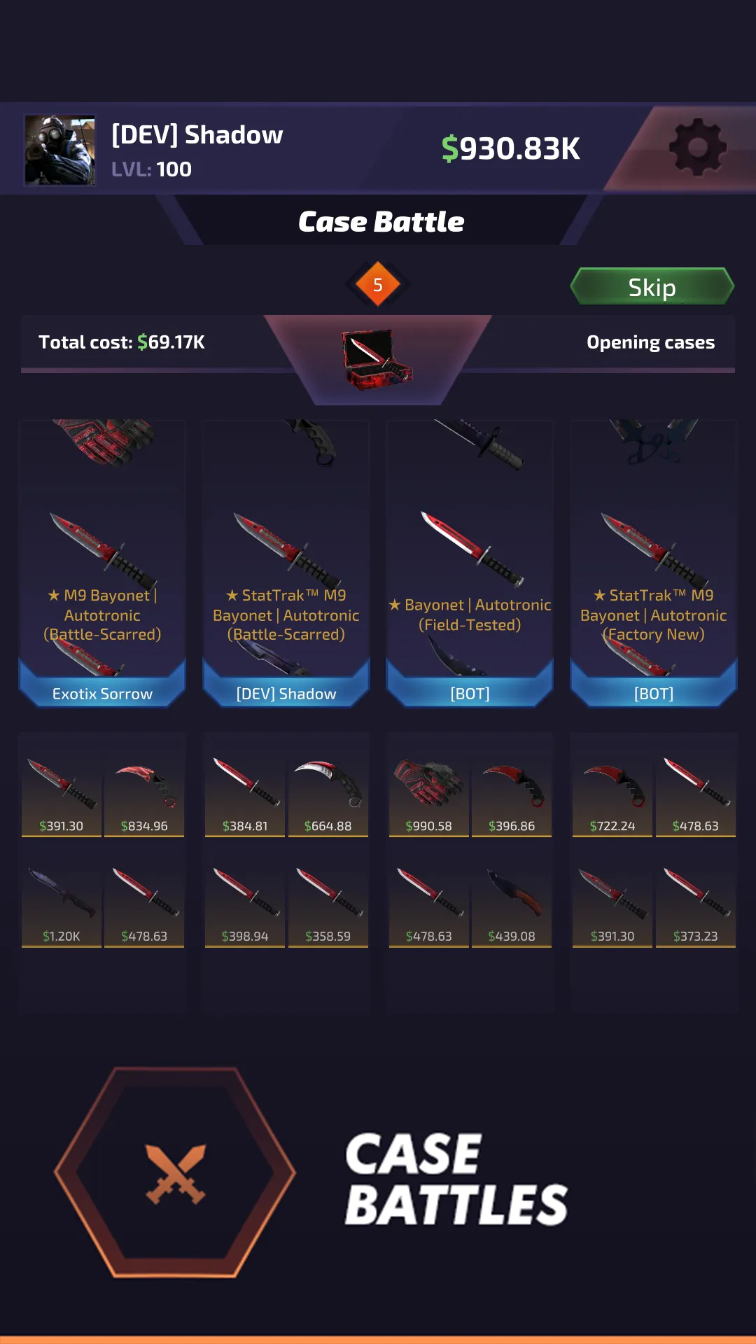 Case Battle: Skins Simulator | Indus Appstore | Screenshot