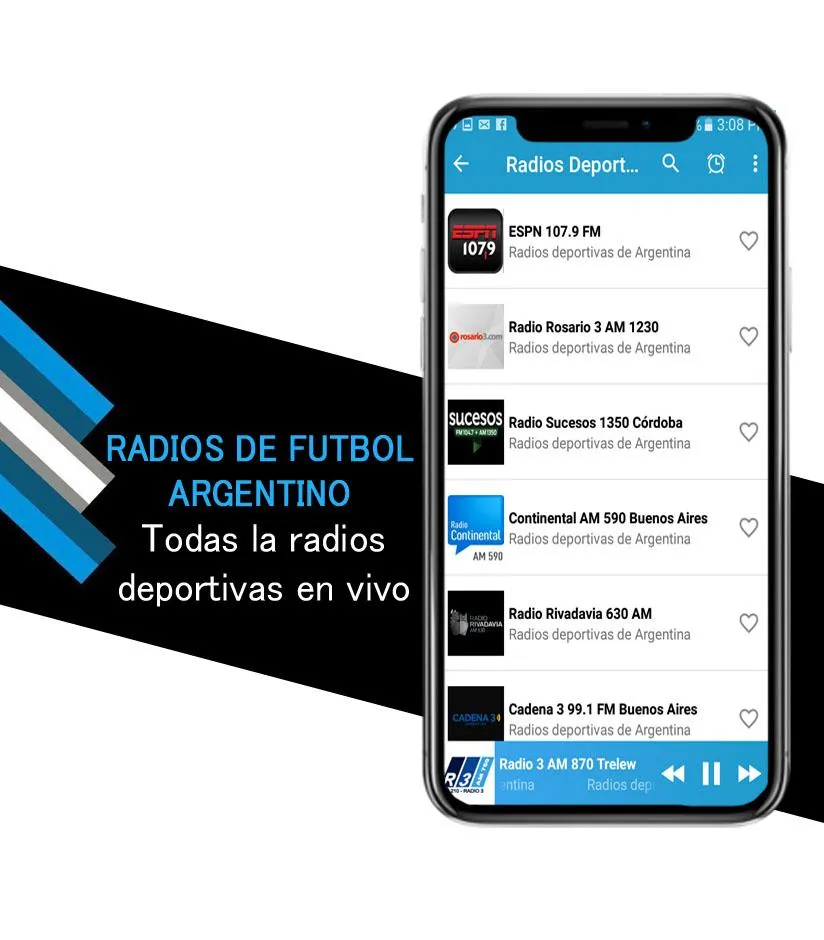 Argentine Soccer Radios | Indus Appstore | Screenshot