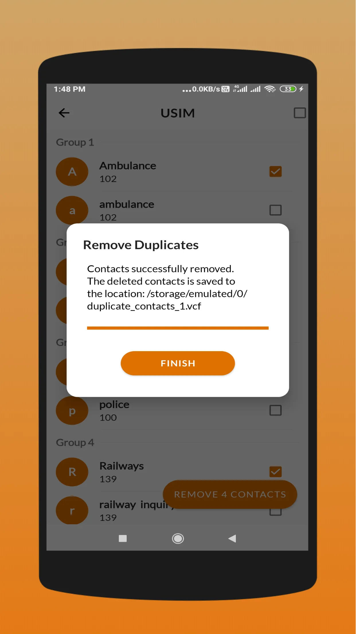 Duplicate Contacts Remover - C | Indus Appstore | Screenshot