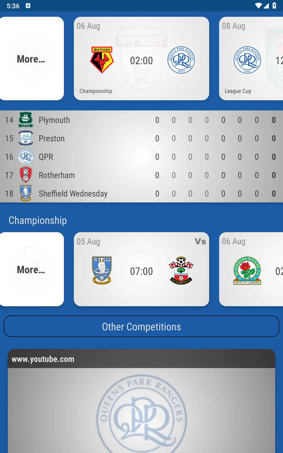 QPR FC Fan App | Indus Appstore | Screenshot