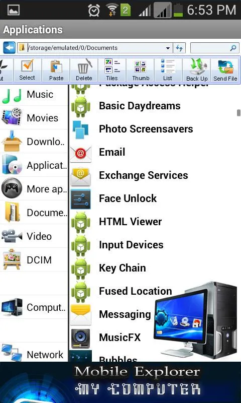 My Computer Mobile Explorer | Indus Appstore | Screenshot