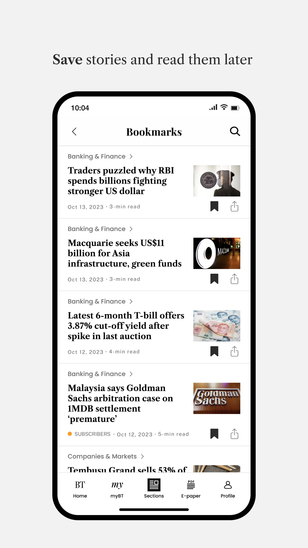 The Business Times | Indus Appstore | Screenshot