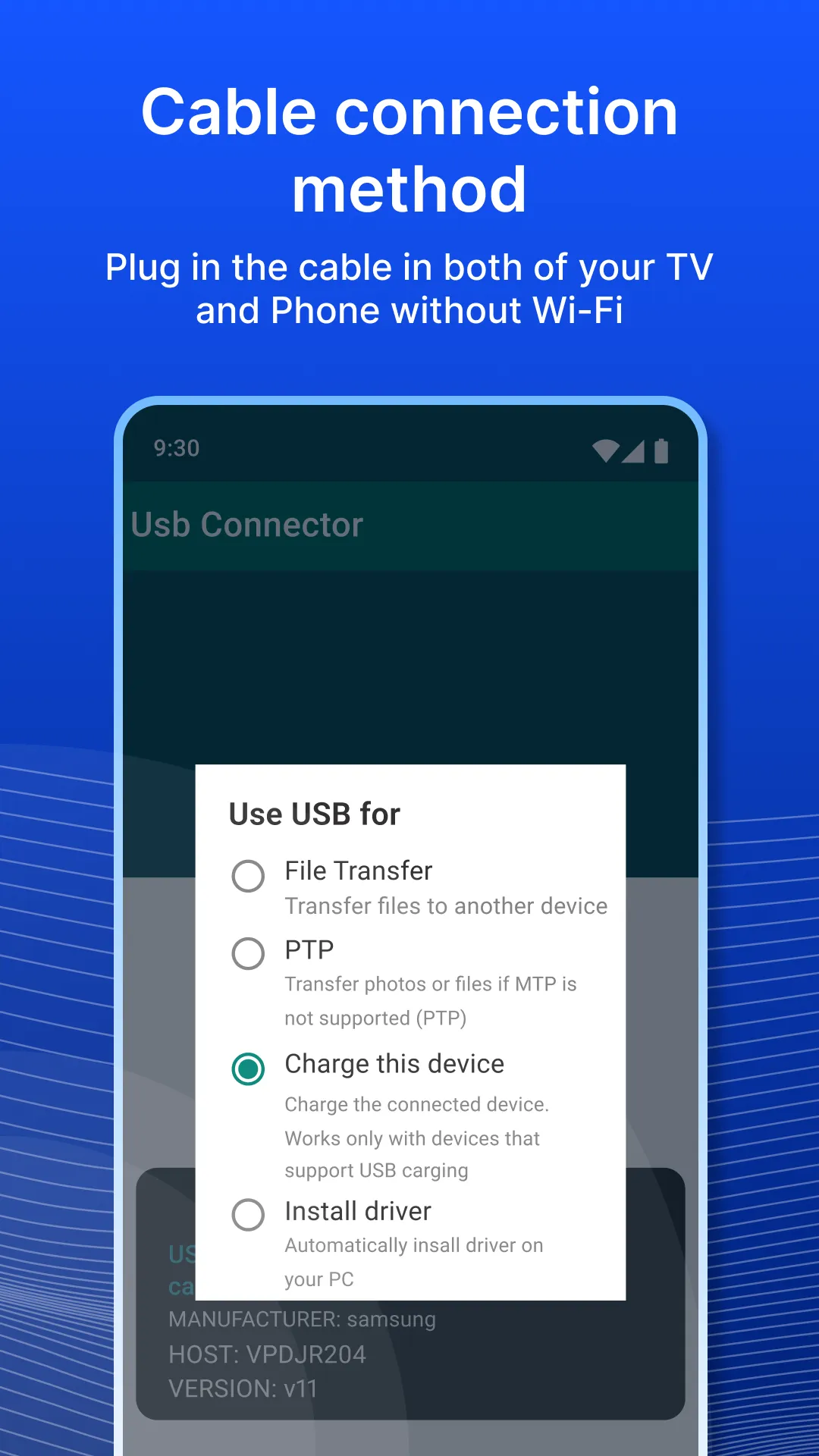 USB Screen Share - Phone to TV | Indus Appstore | Screenshot