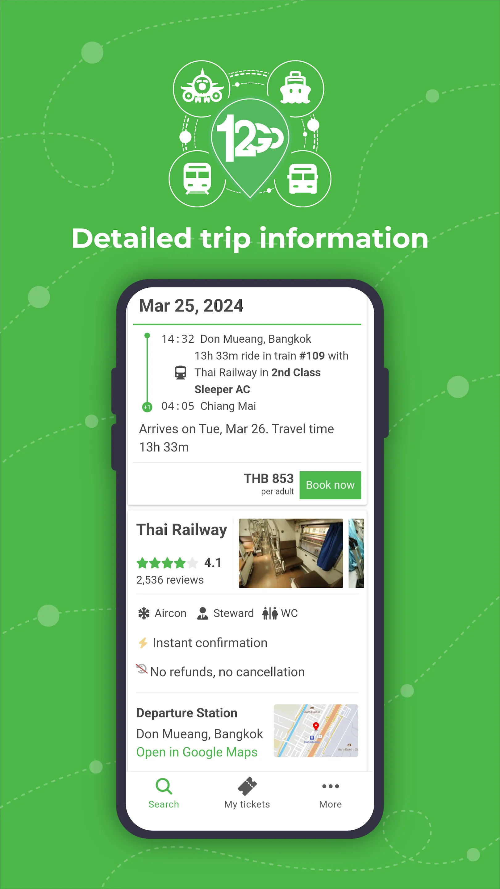 12Go Train, Bus, Ferry, Flight | Indus Appstore | Screenshot