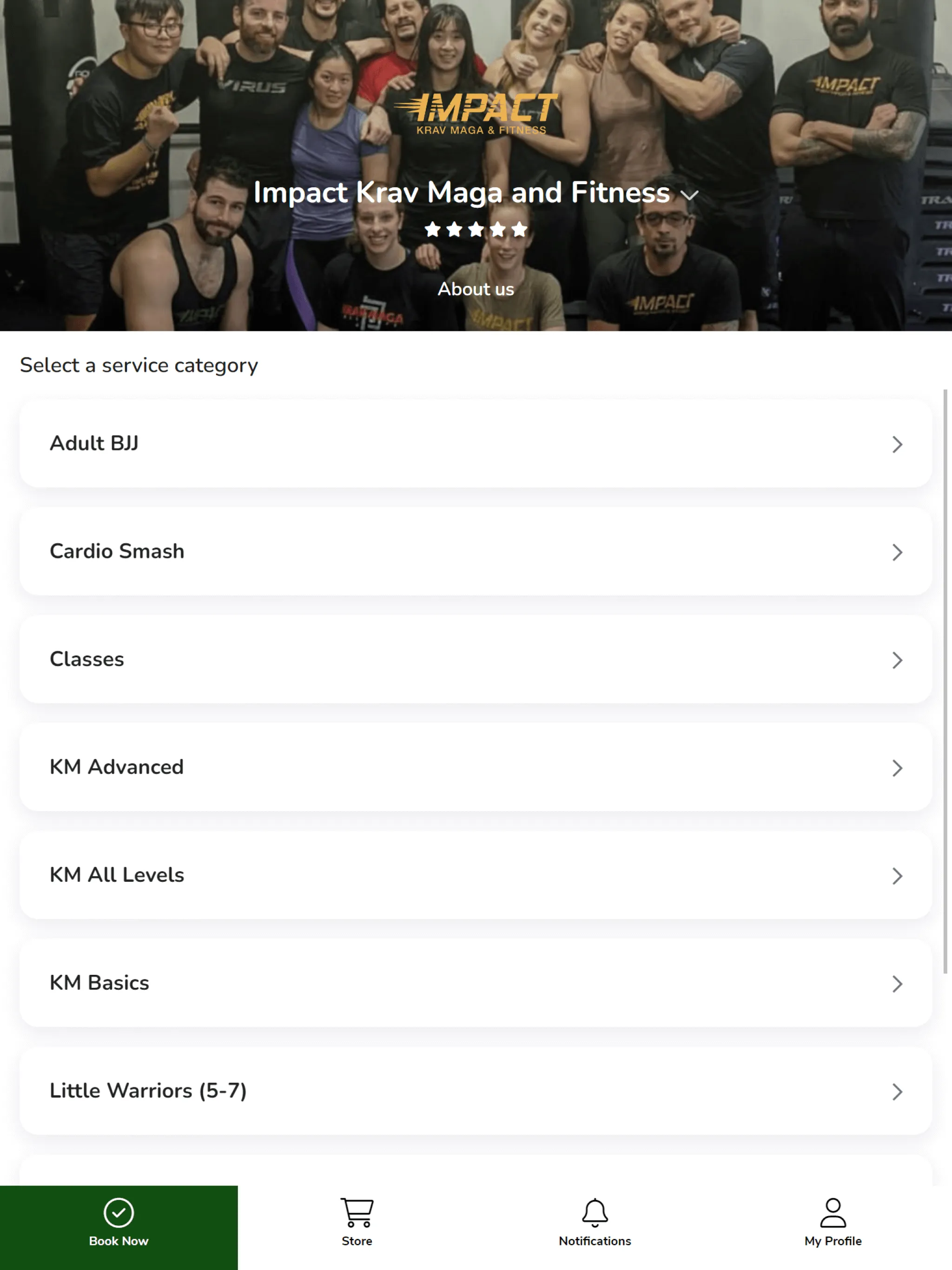 Impact Krav Maga and Fitness | Indus Appstore | Screenshot