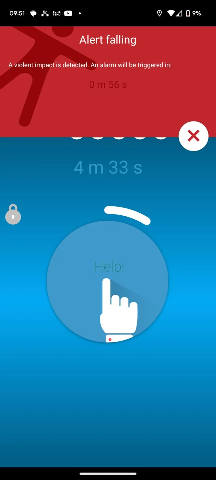 aGesic - GPS Man-Down Alarm | Indus Appstore | Screenshot