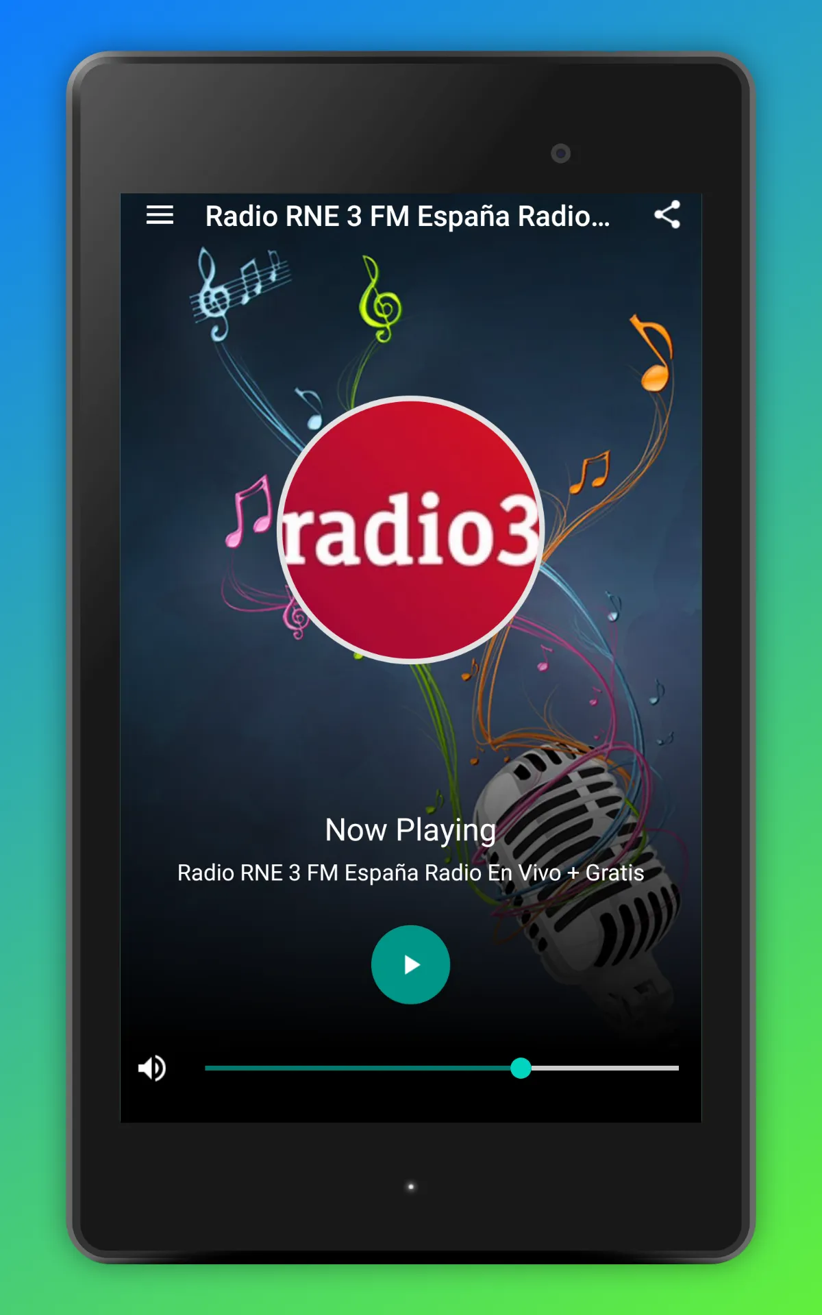 Radio RNE 3 España App en Vivo | Indus Appstore | Screenshot