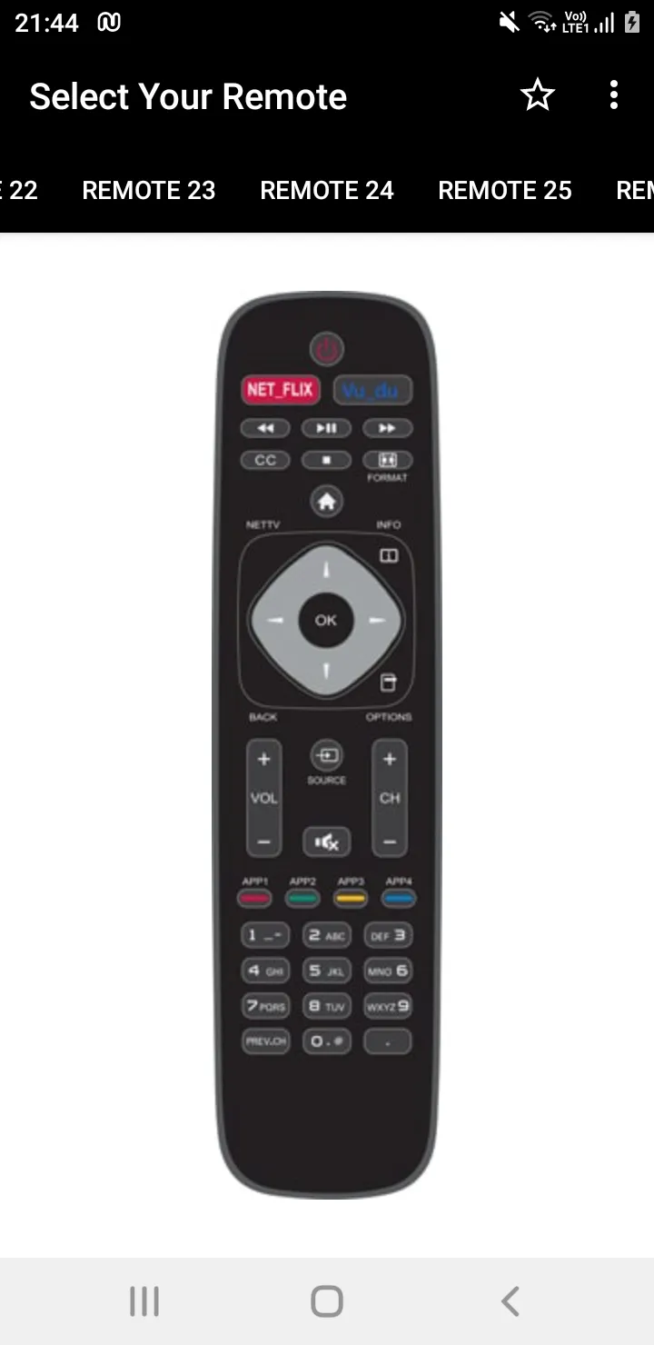 Philips TV Remote | Indus Appstore | Screenshot