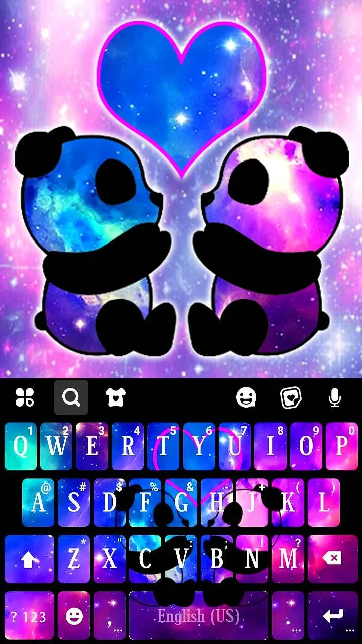 Galaxy Panda Love Theme | Indus Appstore | Screenshot