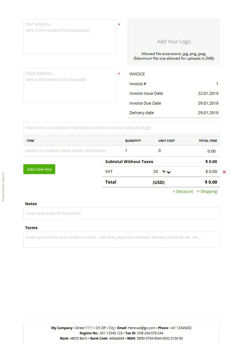 Invoice Templates | Indus Appstore | Screenshot