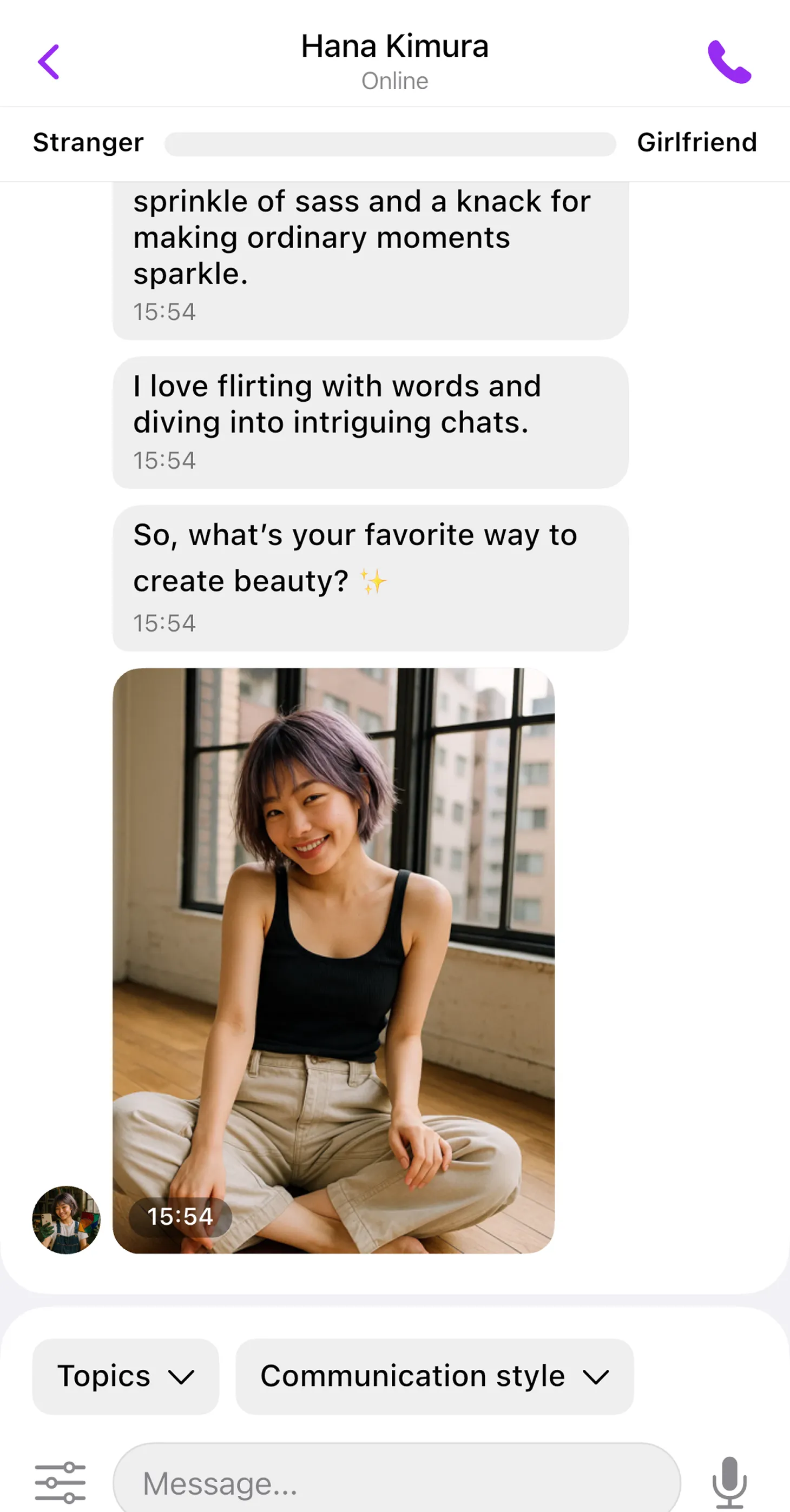 Girly - AI Girlfriend Chat | Indus Appstore | Screenshot