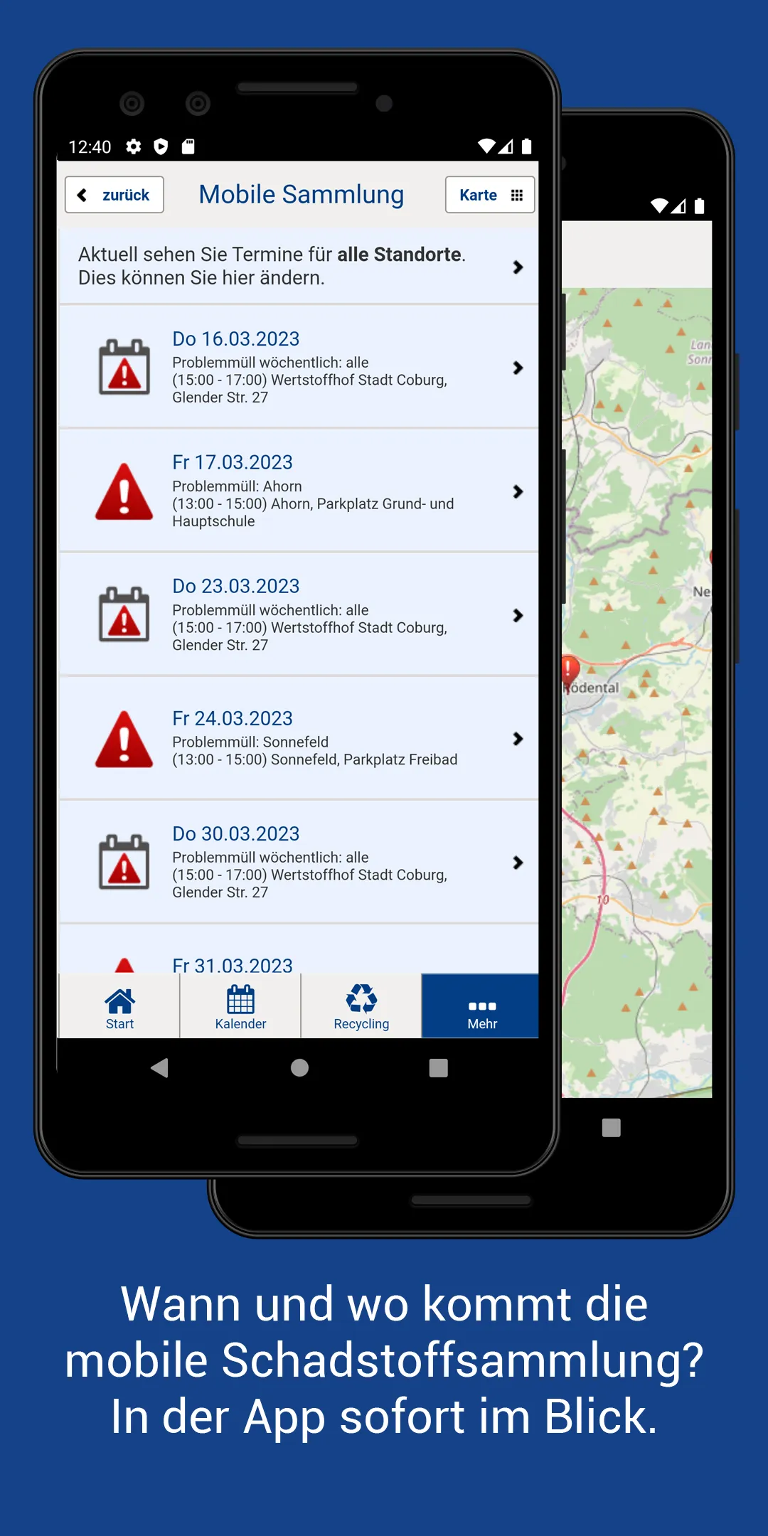 Landkreis Coburg Abfall-App | Indus Appstore | Screenshot