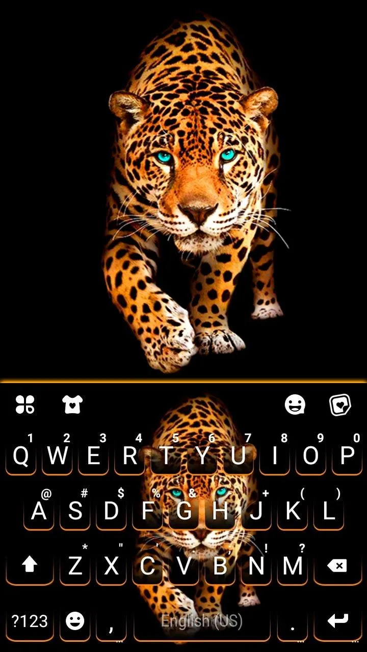 Fierce Cheetah Keyboard Theme | Indus Appstore | Screenshot