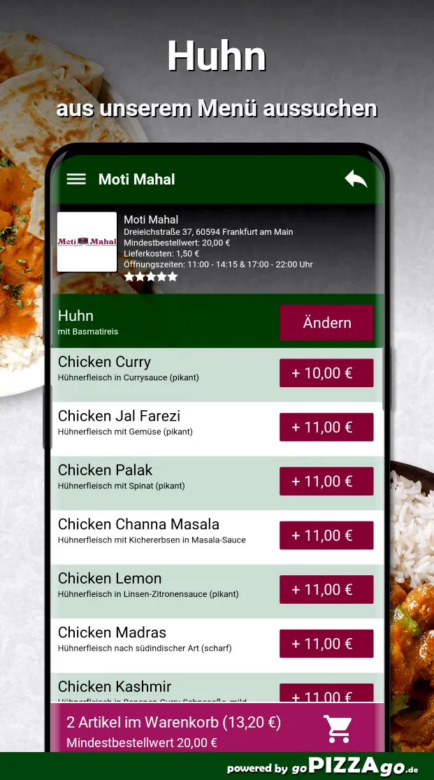 Moti Mahal Frankfurt am Main | Indus Appstore | Screenshot